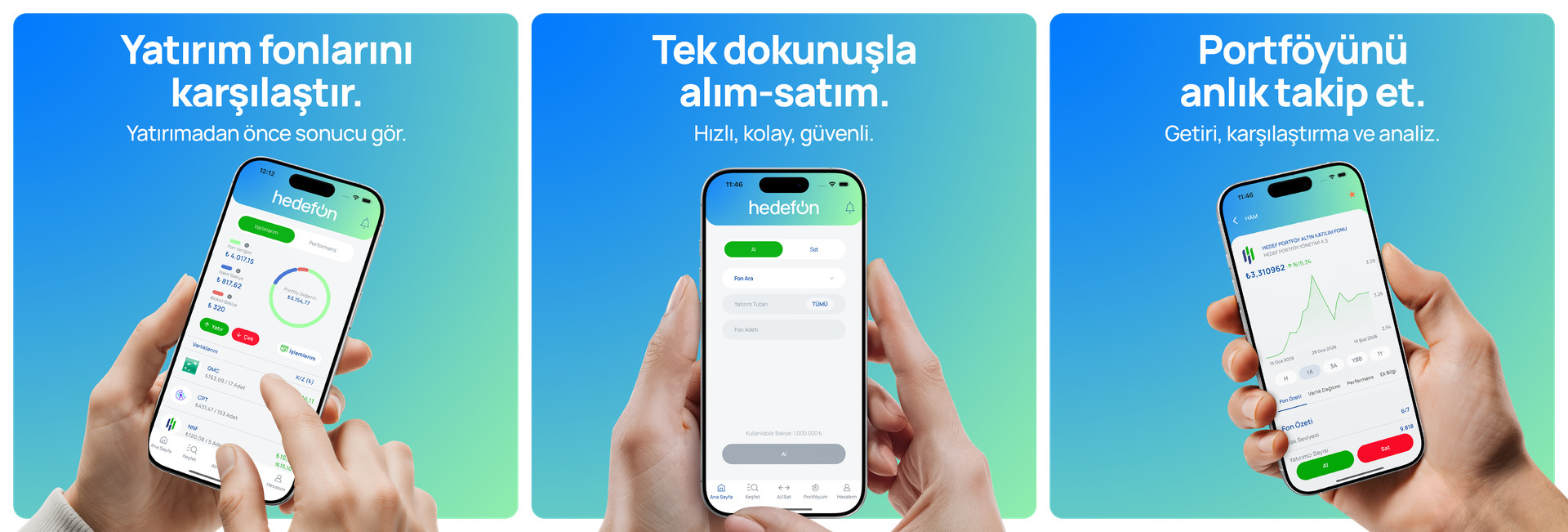 HedefOn - Fonları karşılaştır, alım-satım, portföy takibi